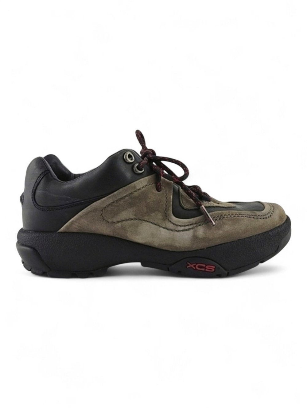 Rockport XCS Women's Tan Black Leather Lace-Up Hiking Trekking Shoes Sz 6